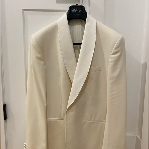 Marioni cream tuxedo jacket - Picture 2 of 2